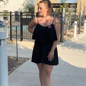 Black strap dress